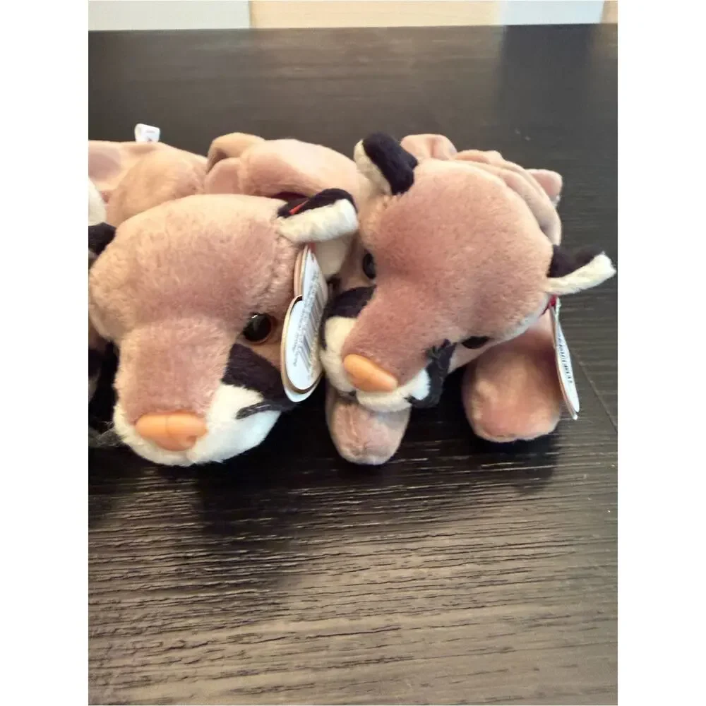 NWT Vintage Ty Beanie Babies Bundle of (3) Canyon Cougar Stuffed Animals